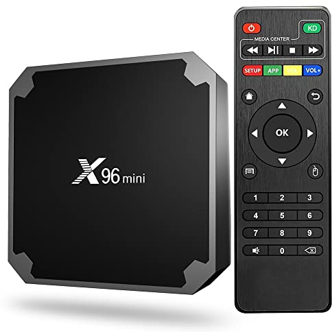 Android 11.0 TV Box, X96 Mini Smart TV Box, Smart Media Player con 1 GB/8G,Support 4K/WiFi/UHD/H.265/HDMI Streaming Media Player, Televisione, Google Tv