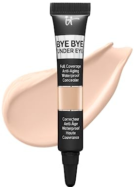 IT Cosmetics Bye Bye Under Eye Concealer Travel (Light Natural) - Waterproof, Full Coverage Brightening Concealer For Dark Circles, Fine Lines, Redness & Discoloration, Anti-Aging 24H Wear- 0.11 fl oz