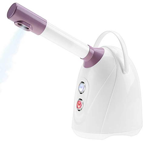 Vaporizzatore facciale, trattamento viso professionale per sauna per strumenti Nano Ionic per dispositivi caldi, con nebbia calda, cura del viso, pulizia profonda(EU)