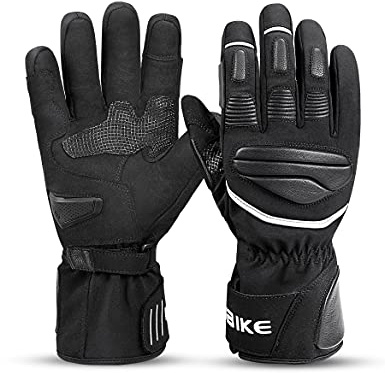 INBIKE Winterhandschuhe Zigenleder Arbeishandschuhe Wasserdicht und Thermo mit 3M Thinsulate für Arbeiten Garten Fahrrad Motorrad Ski Snowboard