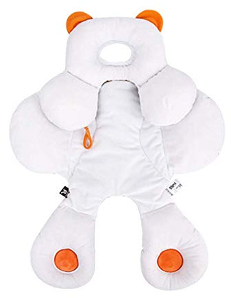 Ruiyan Universal-Sitzverkleinerer für den Nacken, 2-in-1, wendbar, für Kinderwagen, mit abnehmbarem Kissen, verstellbar, Kissen für den Kopf des Körpers Schutz (S)