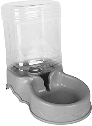 Baoblaze Automatischer Futterautomat für Tiere - 3.5L Katzen Hundefutterspender Wasserzufuhr Wasserspender Reiseversorgung für Welpen Kätzchen - Grauwasserzufuhr
