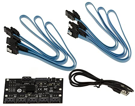 KALEA-INFORMATIQUE Multiplicador SATA de 5 puertos con chipset JMB575