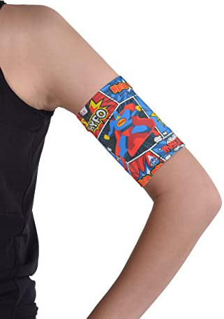 Dia-Band KINDER, Glucose Sensor Schutz Armband Freestyle Libre, Medtronic, Dexcom oder Omnipod – Komfortabel wiederverwendbares Diabetikband. (Junior.XL (21-23cm))