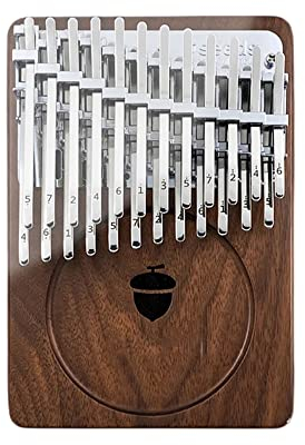YXSH 24 Tasten Double Layer Daumenfinger Piano Schwarz Walnuss Tastatur Musikinstrument Geschenk Mit Zubehör
