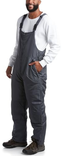 Cherokee Salopette da neve da uomo, isolante, impermeabile, da sci/snowboard, taglia 3X, colore grigio