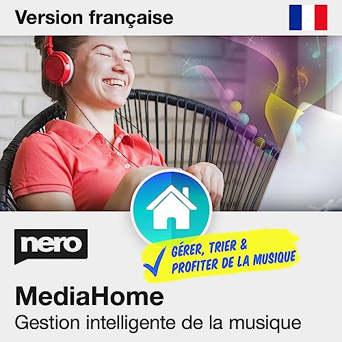 Nero MediaHome Musikverwaltung | Musik sortieren, verwalten & abspielen | Songs automatisch erkennen | Audio-CDs rippen & importieren | Playlists erstellen | Unlimitierte Lizenz | 1 PC | Win 11/10/8/7