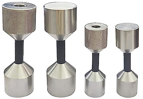SUONE 1-1/8 1-5/8 Flange Double Hole Pins, 304 Stainless Steel Appearance is Beautiful and Smooth,Detachable Double Hole Flanges(4 Pcs)