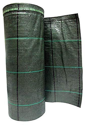 AlmaStore Telo Pacciamatura Verde, 105 cm X 20 mt, Anti Erbacce, Ecologico, Permeabile, Duraturo e Calpestabile - Varie Misure e Colori - Teli pacciamante antialga