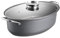UGCER Gedämpfter Fischtopf, elliptischer Suppentopf aus Edelstahl 304, Mehrzweck-Antihaft-Kochtopf mit Gestell, Spannfutter, zum Kochen von Suppe
