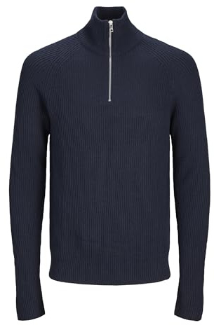 Jack & Jones stickad tröja för män, marinblå blazer, S