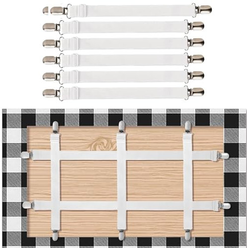 Bogoro Clip per tovaglie per tavoli da Esterno, 5 Pezzi, Pesi per tovaglie da Esterno, Clip per tovaglie Regolabili, Clip per tovaglie in Acciaio Inossidabile per Biancheria da Letto, Letto