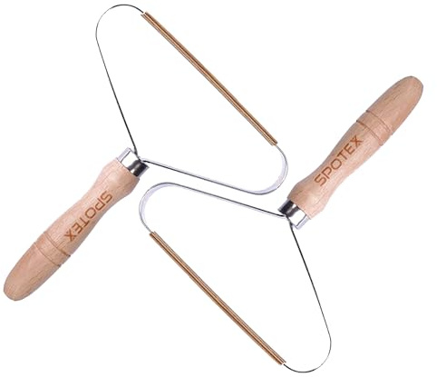 SPOTEX 2 PC Fusselentferner für Tierhaare, Manueller Doppelseitiger Teppichschaber Tierhaarentferner Werkzeug, Wiederverwendbare Reinigungsbürste für Teppiche, Decken & Sofas - Kleidung Debobler