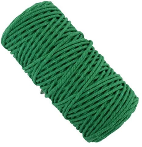 SFQEVHRZ Corda Spessa, Corda di Canapa， 6mm X 50M Corda di Cotone macramè Naturale Corda di macramè Colorata Corda di Canapa Corda di spago di Iuta for la Decorazione di Arti e Mestieri