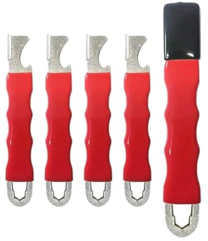 5 Stück Tragbarer Schnellschärfer, Schärfer für Gartengeräte, Handschärfersteine, Mini-Schärfgerät für Rasenklingen, Rasenmäherschärfer