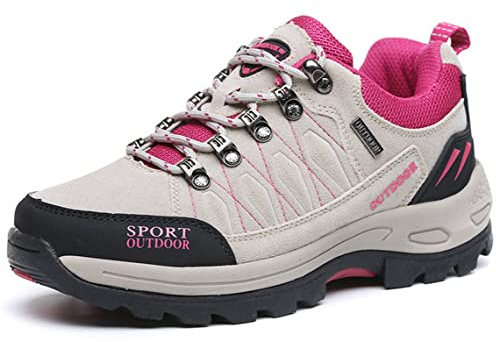Zapatos De Senderismo para Mujer Impermeables Antideslizantes Botines Al Aire Libre Hike Trekking Botas De Absorción De Impactos para Acampar Escalada