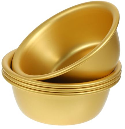 DECHOUS 4 Stück Koreanische Weinschale Aus Goldfarbenem Material Multifunktions-küchengeschirr Für Reiswein Suppe Pickles Gesundes Servieren Und Gebrauch