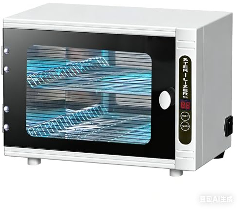 Henlivy UV-Sterilisator mit Timer, Große Kapazität，Digitale Anzeige, UV-Desinfektion, Weiß