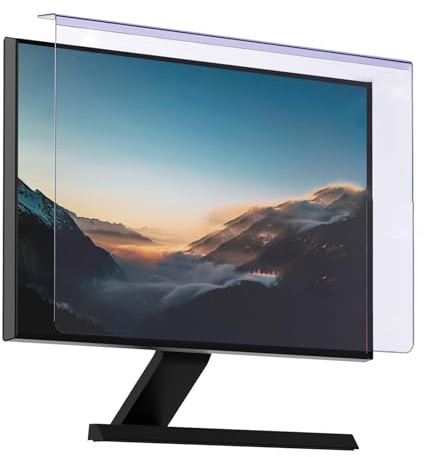 WSDAV Pannello Protettivo per Schermo in Acrilico Anti-Luce Blu, per Monitor da 23-32 Pollici, per Monitor da scrivania, PC, LED.,27in 16:9