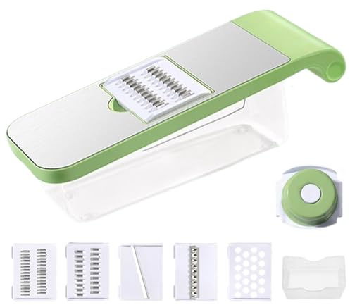 Husoiuy Tagliapatate | Affettaverdure Multiuso Per Carote | Tritatutto Manuale per Formaggio Cavolo Frutta Cucina Casa Picnic