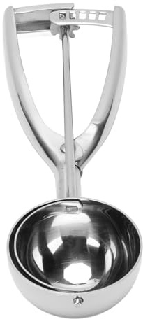 Luqeeg Set de Cucharada de Galletas, Cucharada de Galletas de Acero Inoxidable con Tamaños de Porción Correctos, Buen Agarre y Diseño sin Deslizamiento para, Cupcakes, Muffins, Helados, Gofres