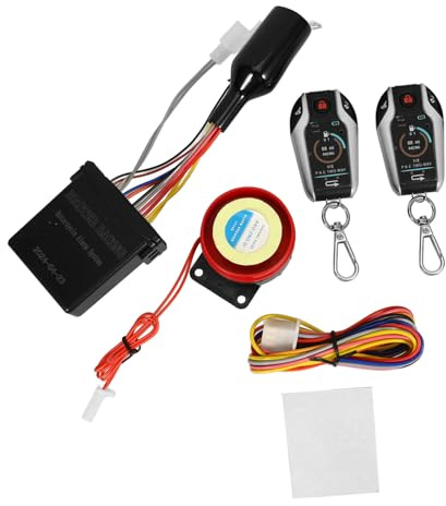 TOBBOMEY Kit de Alarma Moto con Sistema de Seguridad y Arranque Remoto Compatible con Múltiples Marcas Resistente Condiciones Climáticas Adversas Mejora la Protección y Localización Rápida
