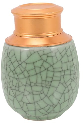 DOITOOL Urne Funéraire Cendres Animaux Céramique Compacte Boîte Commémorative pour Chats et Petits Chiens Urne Souvenir pour Perte de Compagnon Fidèle