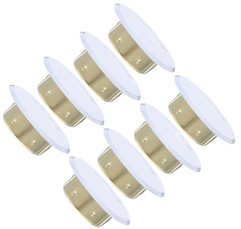 Sosoport Lot de 8 Plaques de Protection Plates pour Sprinkler Incendie Cache Décoratif Blanc Dissimulé Points Saillants Compatible Têtes de Sprinkler Résistant Haute Température Usage