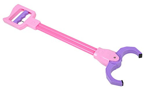 Agatige Kinder-Klauen-Greifspielzeug, Kunststoff, Flexibler Roboterarm, Greifarm, Handkrallen-Aufnahmewerkzeug zum Aufheben von Gegenständen aus Spalten und Ecken (Rosa)