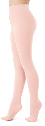 Seidiva Collants Fille Collant Doux Classiques à Pieds 60 DEN, Collants Enfants Unis Semi Opaques pour Danse Ballet École Bas Tous Les Jours, De 4 À 12 Ans