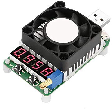Akozon USB Power Meter Tester LD25 USB Elektronisk belastning Digital display Batteritest Justerbar motståndsspänning Ström Mete