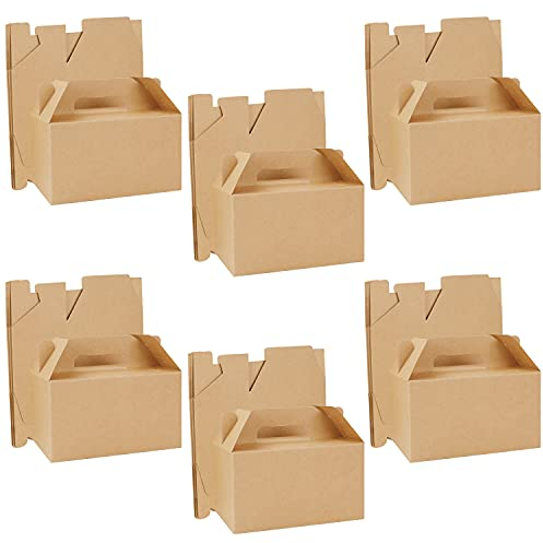 Belle Vous Pappschachteln mit Deckel Geschenkbox Set Braun (24Stk) – 16x9x9cm Schachtel aus Karton mit Deckel Braun Geschenk Boxen – Geschenk Box für Geschenk, Hochzeit, Party, Geburtstags Box, Gebäck