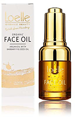 Loelle - Bio-Kaktusfeigenkernöl für ein strahlendes und mit Feuchtigkeit versorgtes Gesicht - Anti-Falten-Gesichtsöl reich an Vitamin E- und Antioxidantien-Handgepflückt in Marokko 30ml