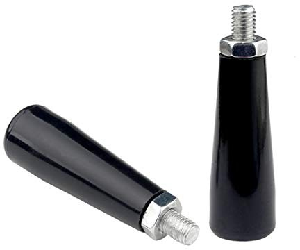 Dreneco 3pcs mango giratorio de la máquina de volante M8 varilla roscada macho para fresadora