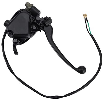 WOOSTAR Manillar Moto 22mm Palanca Acelerador Curva con Doble Palanca de Freno Reemplazo para 50cc 70cc 90cc 110cc 125cc 150cc 250cc ATV Quad Buggy Dirt Pit Bike