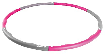 OnWay Gymnastik Reifen Fitnessreifen grau pink Hula Hoop OFA1064