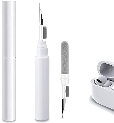 Reinigungsset Kompatibel für Airpods 1/2/3/Pro, Kuataty 3 in 1 Kreatives Kopfhörer Cleaning Kit, Tragbarer Reinigungsbürste Reinigungsstift Kompatibel Kopfhörer Ladebox, Kamera, PC, Handy
