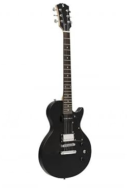 Stagg SEL-HB90 BLK E-Gitarre Standard-Serie mit massivem Mahagoni-Körper und flachem Tisch