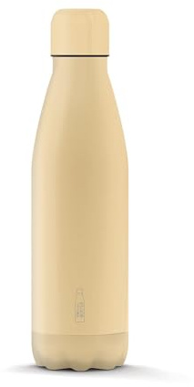 THE STEEL BOTTLE - Bottiglia Termica in Acciaio Inox, Isolamento sottovuoto a Doppia Parete, capacità 500 ml, Chiusura Ermetica, Borraccia Portatile (Pastel Yellow)