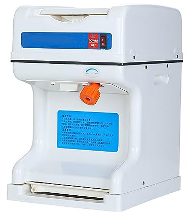 Electric Ice Crusher Snow Cone Maker ,Commercial Ice Crusher Machine Ice Shaver , Professional Motor and Blade Mechanism has Interlock Safety Feature, Creates Real Shaved Ice for Snow Cones, Slushies'