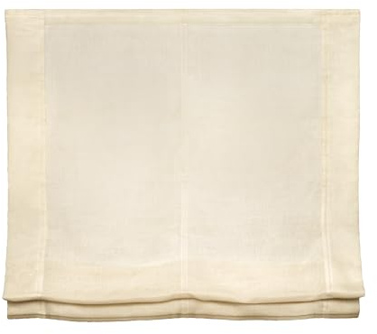 Easydeco - Estor Plegable sin Varillas Lino Beige 120 x 175 cm
