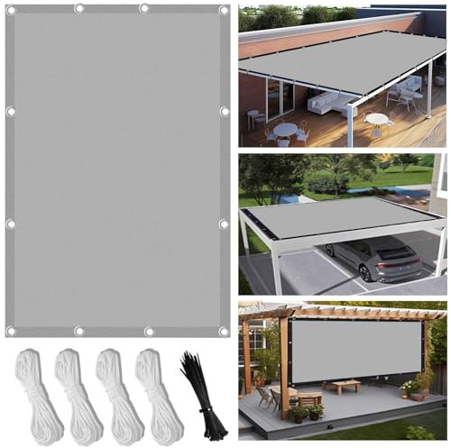 Sonnensegel Wasserdicht Rechteckig Mit Ösen 2.5X4.4M Multi Farbe und Größe Sonnensegel Balkon UV Schutz Sonnenschutz Markise Mit Kordel für Balkon Terrasse Garten