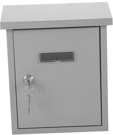 DIYEAH Boîte Aux Lettres Murale en Métal Vintage Rétro Acier Inoxydable Étanche Extérieur Jardin