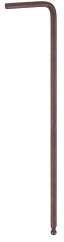 sourcing map Ball End Hex Key Wrench 2mm S2 Steel L-Shape Long Arm Hexagon Metric Wrenches Repairing Tool for Home Equipment Repair, Red