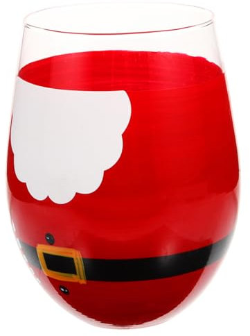 COLLBATH Glas Weihnachtsbecher Schöne Tasse Weihnachten Chubby Tasse Wasserbehälter Kaffeebecher Geschenkbecher Cartoon Becher