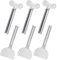 Dimeho 6 Stück Tubenquetscher Metall Tubenausdrücker Tubenpresse Edelstahl Tubenausdrückerschlüssel Edelstahl Zahnpastatubenausdrücker Tubenpresse Schlüssel für Zahnpasta, Kosmetik, Haarfärbemittel