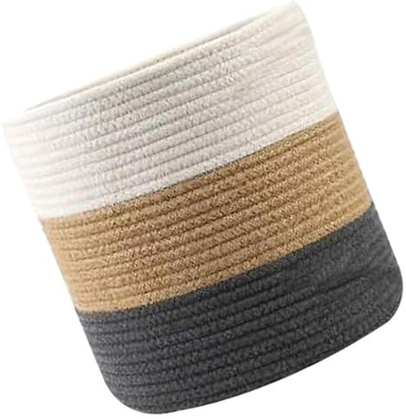 Storage Baskets， Toy Storage Basket Organizing Basket Crafted Basket Plant Storage Basket Storage Container Flowerpot Cover Cotton Rope Storage Basket Storage Organizer Flower Pot Basket(30x30cm)
