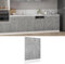 Willood Panel para lavavajillas contrachapada Gris hormigón 45x3x67 cm