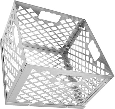 BEBEMOKO Stainless Steel Basket Für Offset Smoker Robuster Kohlenbehälter Mit Großem Volumen Für Langfristiges Grillen Und Effizientes Rauchen Leicht Zu Reinigen Und Platzsparend