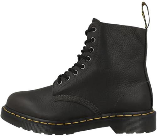 Dr. Martens Piattaforma da uomo 1460 Pascal Forest Green Ambassador, 43 EU, Nero, 43 EU